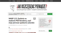 Desktop Screenshot of jakoszczedzacpieniadze.pl