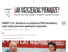 Tablet Screenshot of jakoszczedzacpieniadze.pl